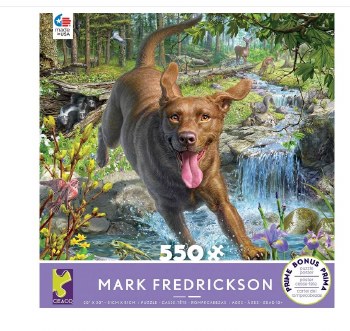 Mark Fredrickson Chocolate Lab - 550 Piece Puzzle