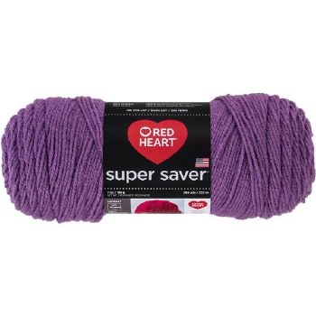 Red Heart Super Saver Yarn- Medium Purple