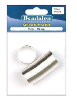 Beadalon Memory Wire Ring, .5oz - Silver