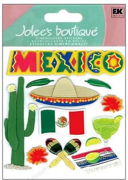 Jolee's Travel  Dimensional Stickers- Mexico