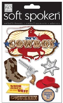 MAMBI Soft Spoken Stickers- My Cowboy