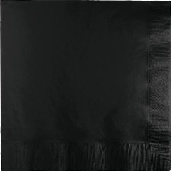 Touch of Color 6.5&quot; Napkin- Black