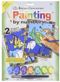 My First Paint By Number Kit, 8.75&quot;x11.375&quot; - Turtle &amp; Fish