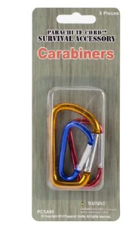 Paracord Carabiner Hooks - 3pc.