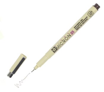 Pigma Micron Pen, .45mm - Sepia