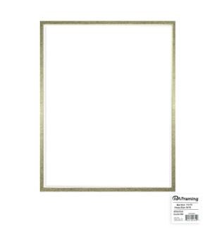 ADF Mat Dbl 11x14/8x10 WhtCore White/Gold