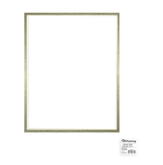 Pre-Cut Double Photo Mat Board White Core,16 x 20 For 11 x 14 - White/Gold