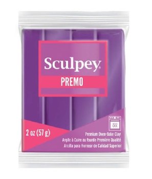 Premo Sculpey Polymer Clay Purple Pearl - 2 oz.