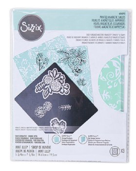 Sizzix Printed Magnet Storage Sheet - Mint Julep