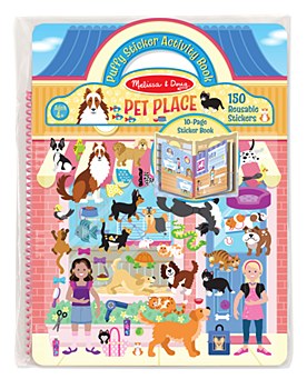 Melissa &amp; Doug Reusable Puffy Sticker Kit- Pet Places