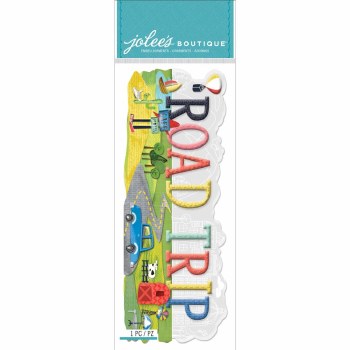 Jolee's Travel Dimensional Title Stickers- Road Trip