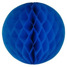 Honeycomb 8&quot; Ball Decoration- Royal Blue