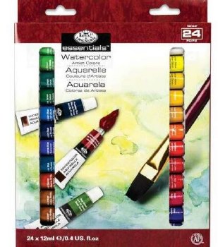 Essentials Watercolor Paint Set - 24 pc.