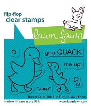 Rub-A-Dub-Dub Flip-Flop Clear Stamp