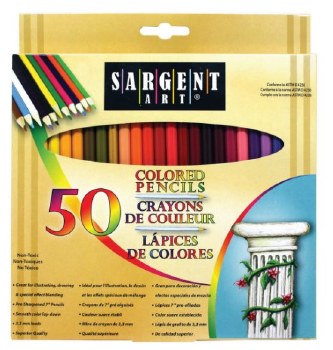 Sargent Colored Pencils, 50 ct.