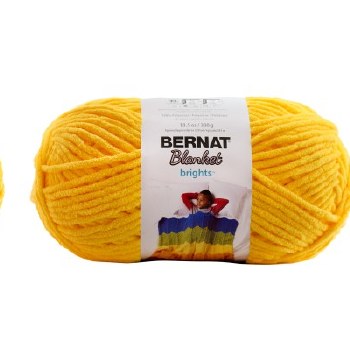 Bernat Blanket Yarn- School Bus Yellow