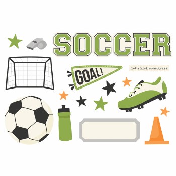 Simple Pages: Page Pieces Die Cuts- Soccer