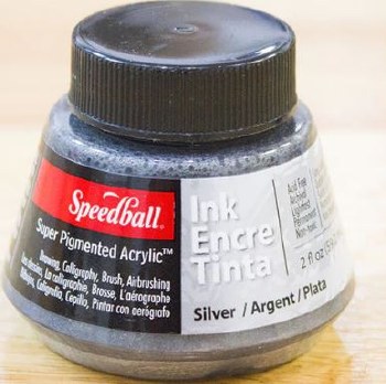 Super Pigmented Acrylic Ink, 2oz - Silver