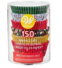 Holiday Baking Cups, 150ct - Tradional