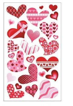 Sticko Stickers - Funky Hearts