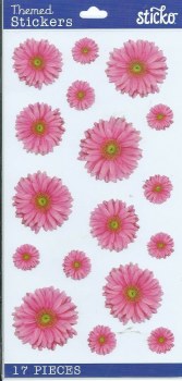 Sticko Stickers - Pink Gerbera
