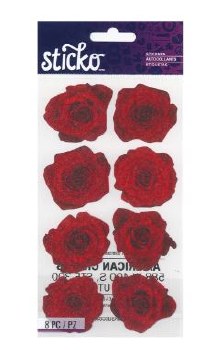 Sticko Stickers - Red Roses