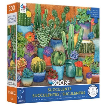 Succulents Cactus - 300 Piece Puzzle