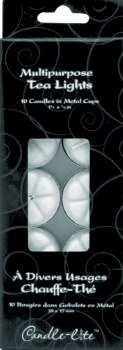 Unscented Tealight Candle 10pk - White