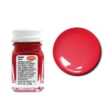 Testors Enamel Paint, 1/4 oz - Red
