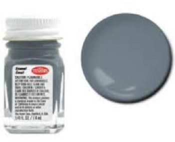 Testors Enamel Paint, 1/4 oz - Flat Gray