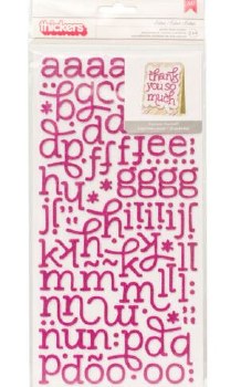 Thickers Alphabet Stickers - Glitter Strawberry Eclair
