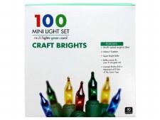 Mini Light Set, 100ct- Multi Color Brights
