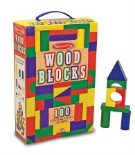 Melissa & Doug 100 Wood Blocks Set