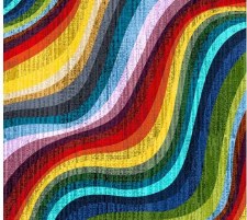 108" Terrain Wave Bolted Fabric - Rainbow