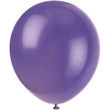 12" Balloons, 10ct- Amethyst