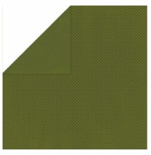 12x12 Green Double Dot Cardstock - Olive