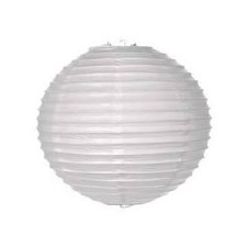 Round 12" Paper Lantern, 1pc- White