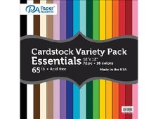 12x12 Cardstock Variety Pack- 72 pcs
