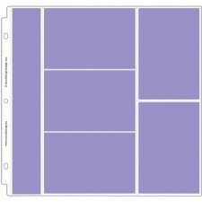 Doodlebug 12x12 Storybook 3-Ring Album Page Protectors- Combo