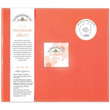 Doodlebug 12x12 Storybook 3-Ring Album- Coral