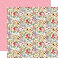 Flora No. 6: Groovy Floral Clusters 12x12 Patterned Paper