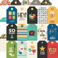 Family Fun 12x12 Paper- Tags