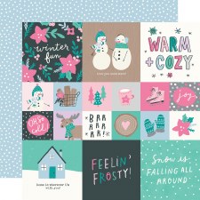 Feelin' Frosty 12x12 Paper- 2x2/4x4 Elements