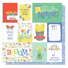 Showers & Flowers 12x12 Paper - Hello Spring