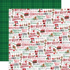 Christmas Cheer 12x12 Paper- Holly Jolly