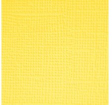 12x12 Yellow Textured Cardstock- Lemon