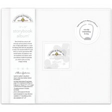 Doodlebug 12x12 Storybook 3-Ring Album- Lily White