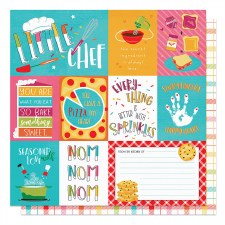 Little Chef 12x12 Paper - Nom Nom Nom