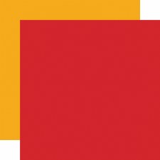 Birthday Salutations 12x12 Solid Paper- Red/Yellow