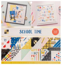 12x12 DCWV Paper Stack- School Time
